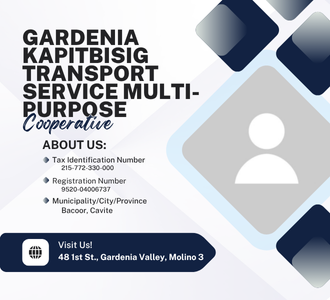 Gardenia Kapitbisig Transport Service Multi Purpose Cooperative